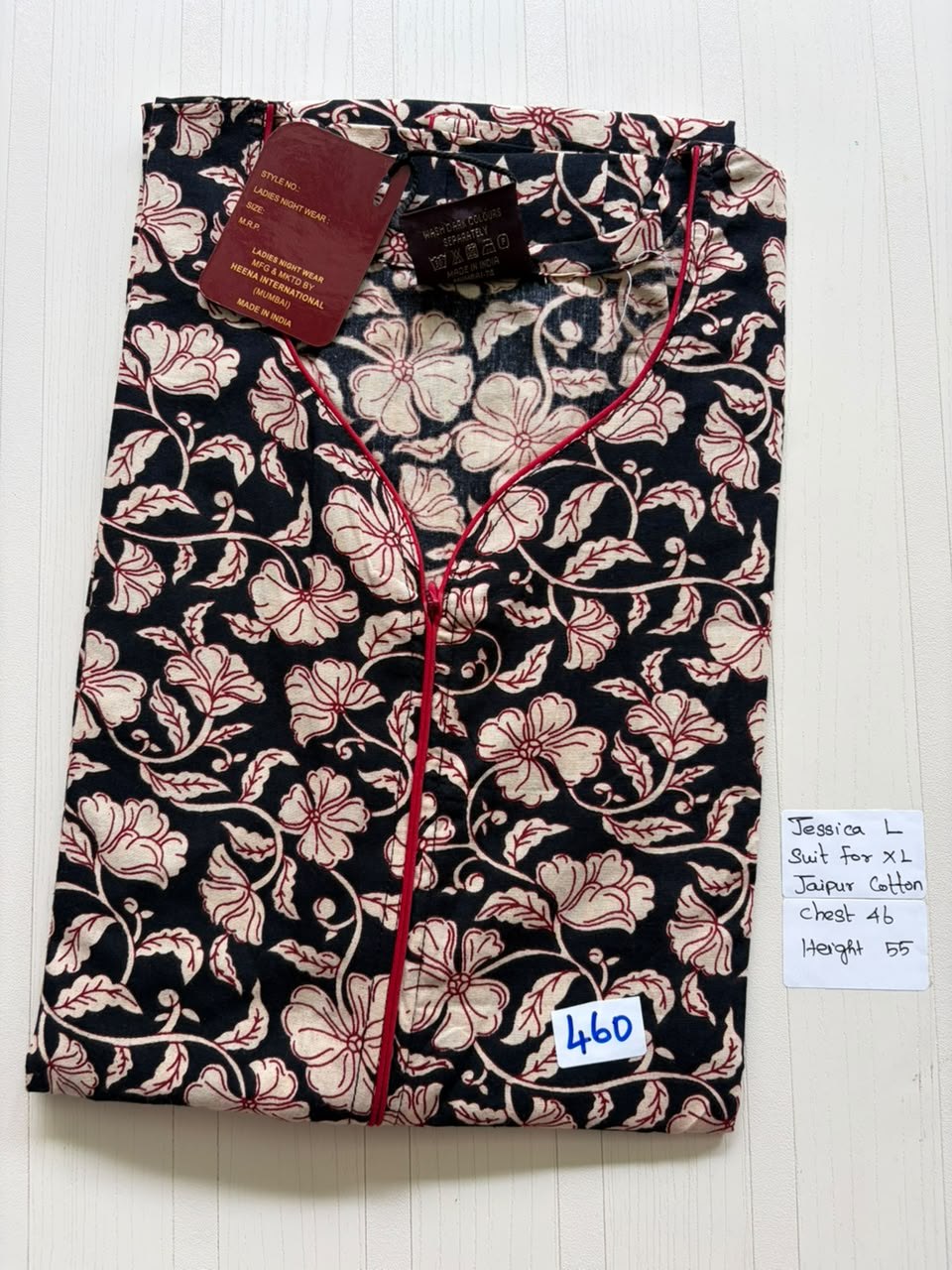 BJS 918 Jessica ZIp Nighty BB 550