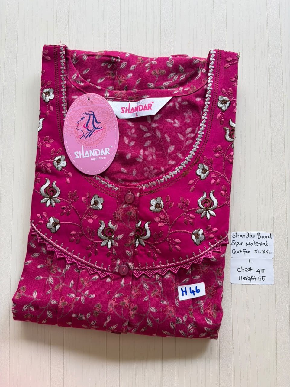 BSS 592 Shandar Spun nighty