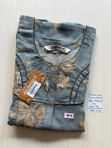 CNS 004 Height Narmatha Pleats Zip Nighty