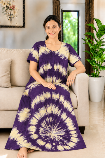 AASBP 348 Peacock Pleats Zip Nighty BP CPS