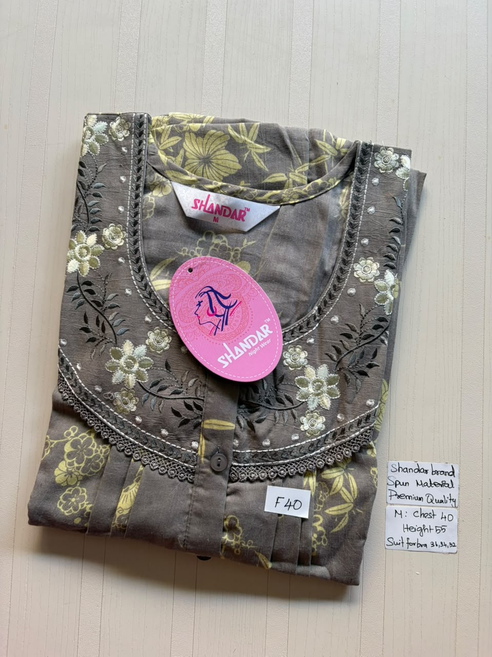 ASS 380 Shandar Spun nighty