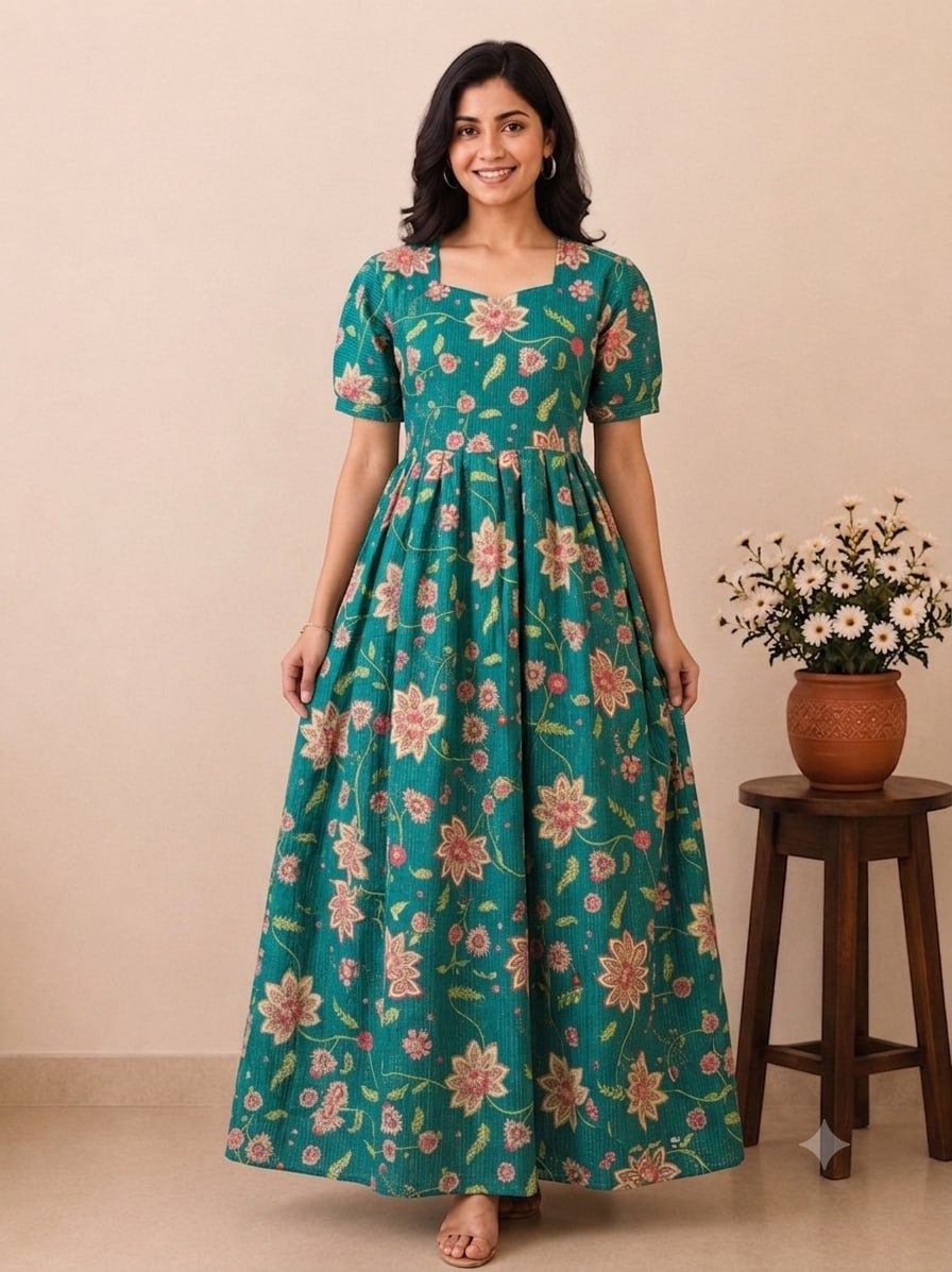 MFS144 Peacock Height maxi frock YY1 YY2