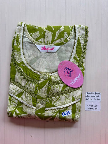 BSS 549 Shandar Spun nighty