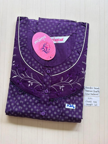 DSS226 Height Shandar Spun Nighty