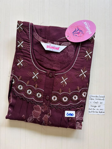 BSS 112 Shandar Spun nighty