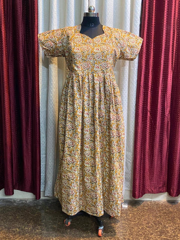 MFS119 Peacock Height maxi feeding frock FD FM1 FM2
