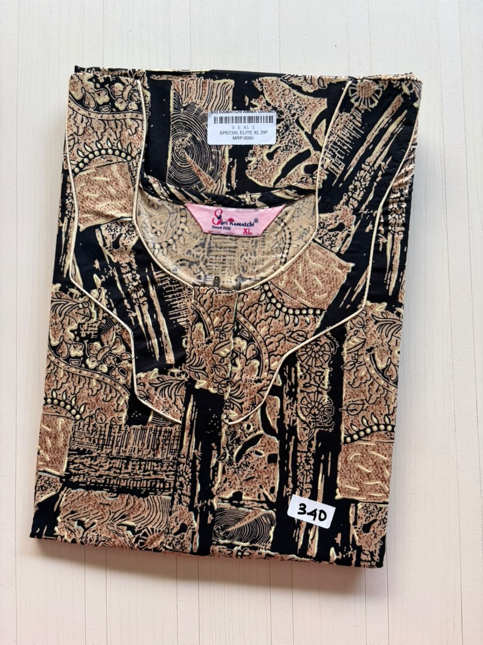 AASKZ 001 Peacock Zip Nighty BP DPS