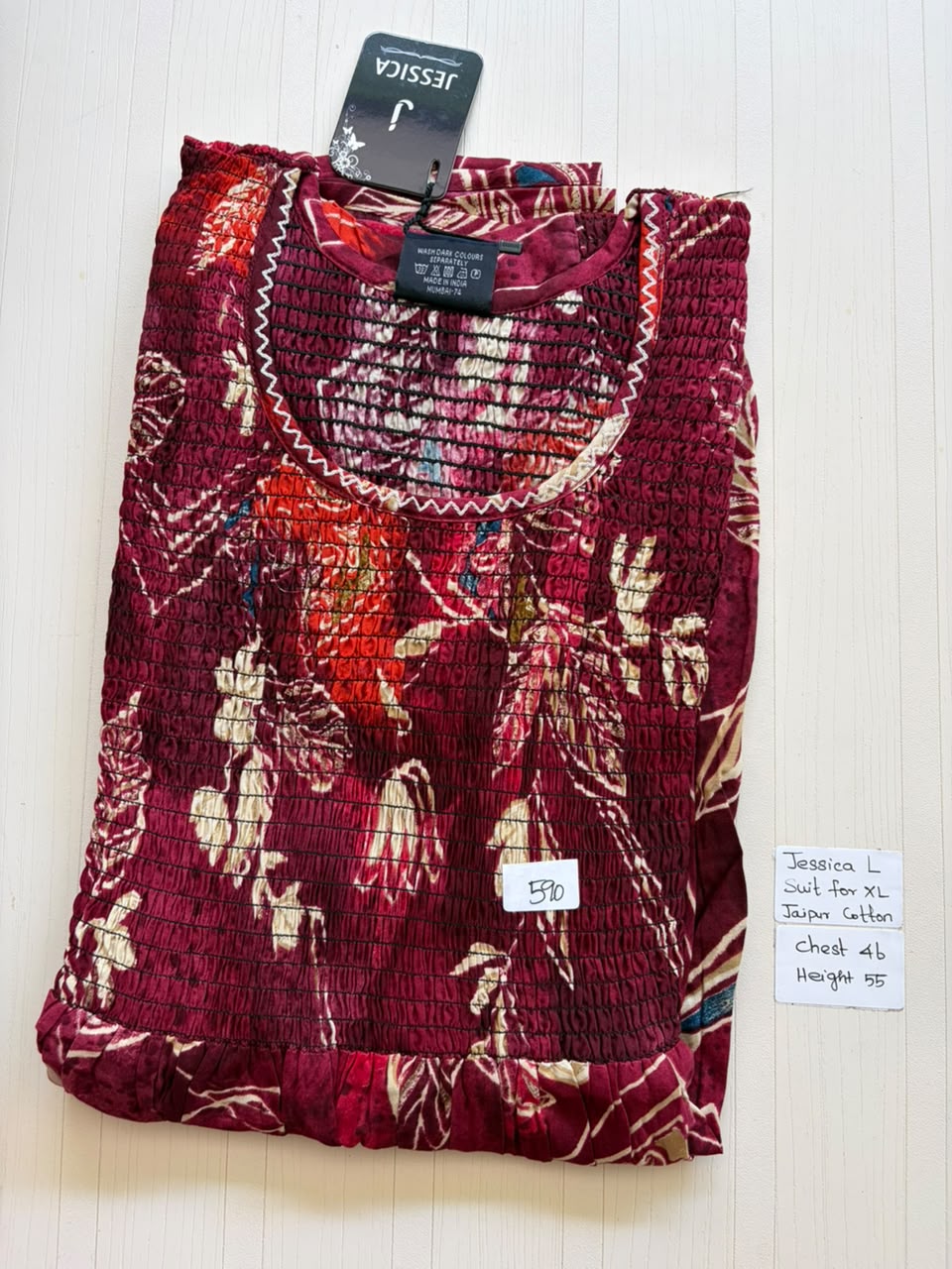 BJS 1523 Jessica Smoking Frock JC Nighty 550
