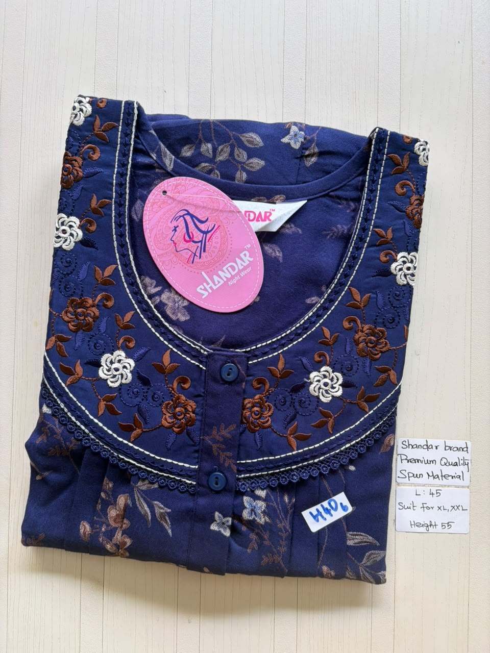 BS355 Shandar Spun nighty