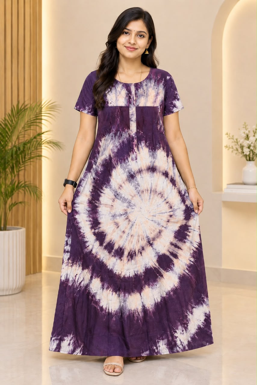 AASBP 167 Peacock Pleats Zip Nighty BP CPS
