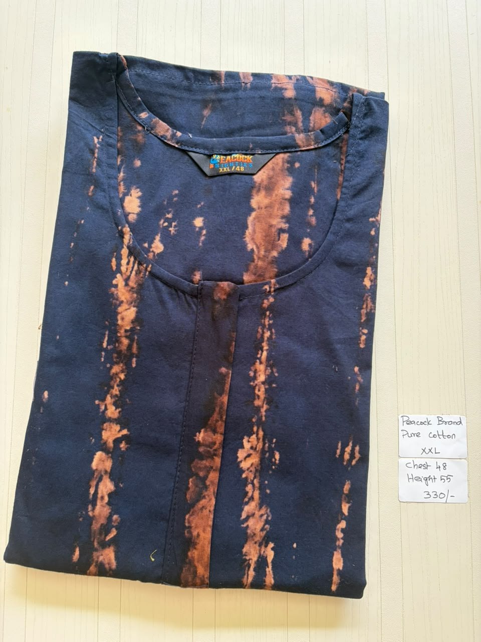 AASZ024 Peacock zip Nighty