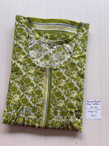 AASBP 278 Peacock Pleats Zip Nighty BP CPS
