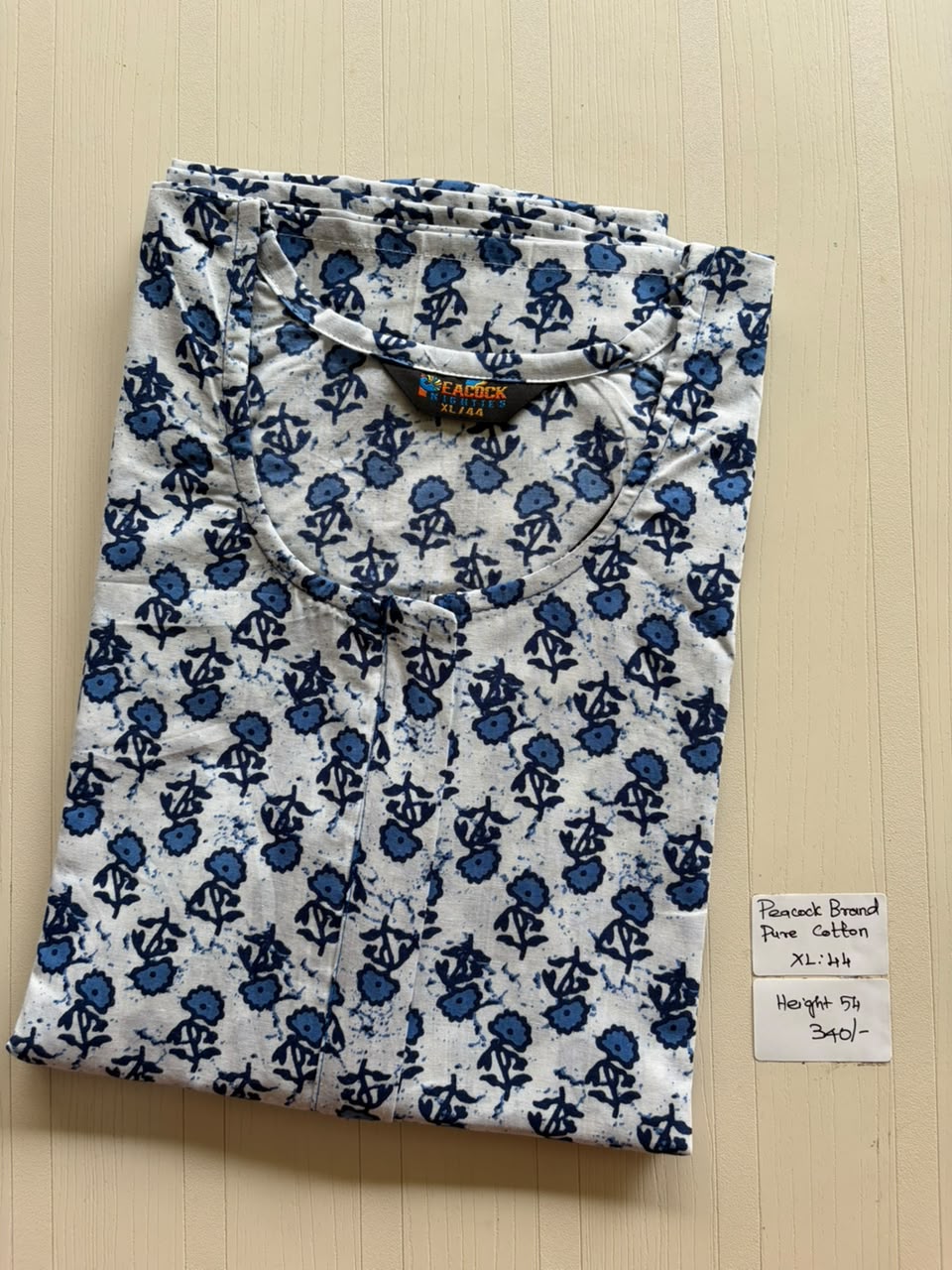 AASZ 267 Height Peacock Zip Nighty BP CPS