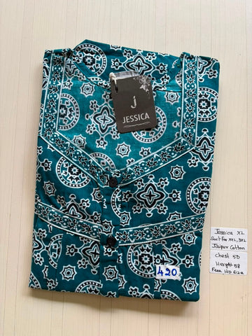CJS 834 Height Jessica Pleats Budget Nighty