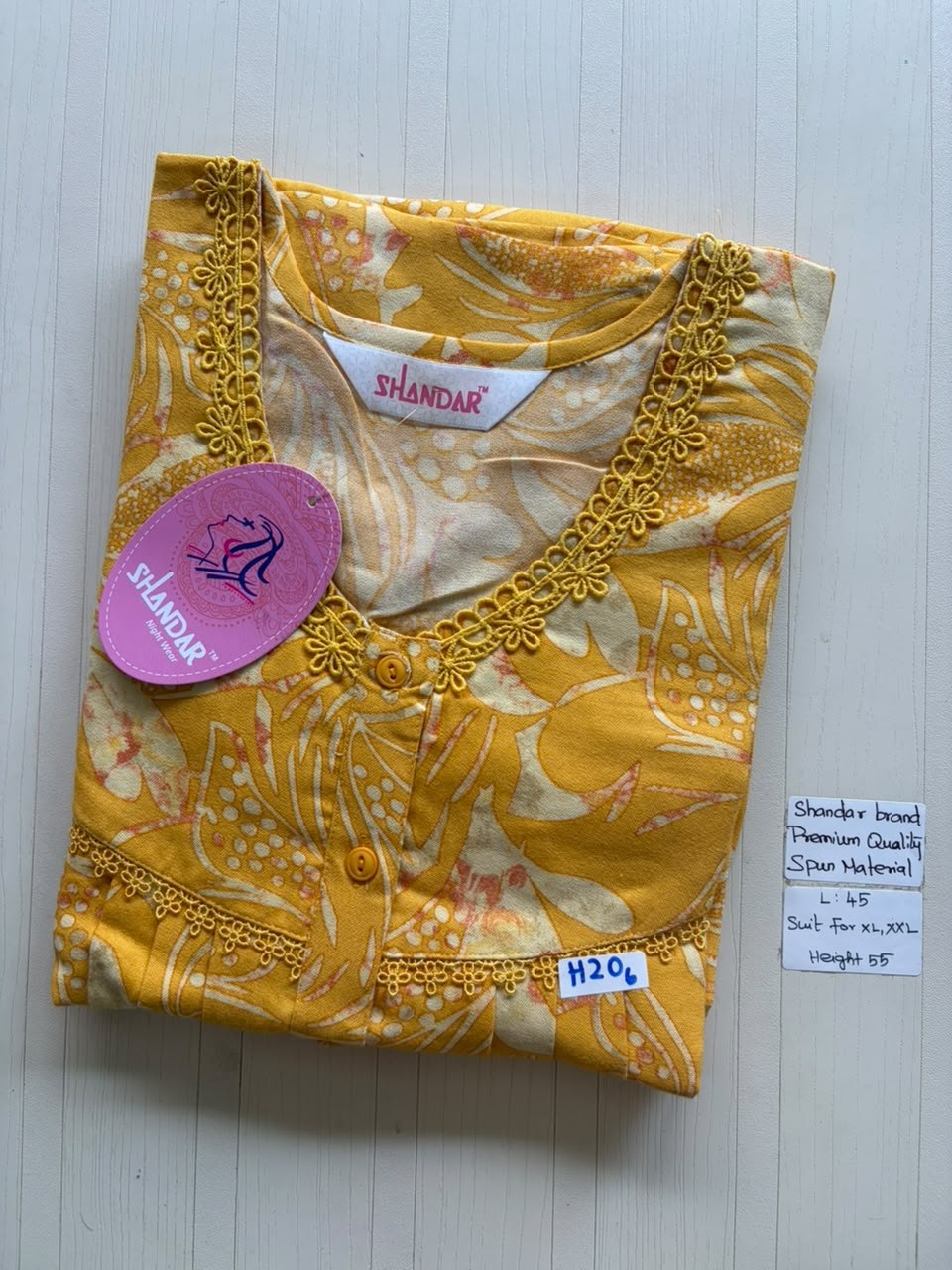 BS460 Shandar Spun nighty