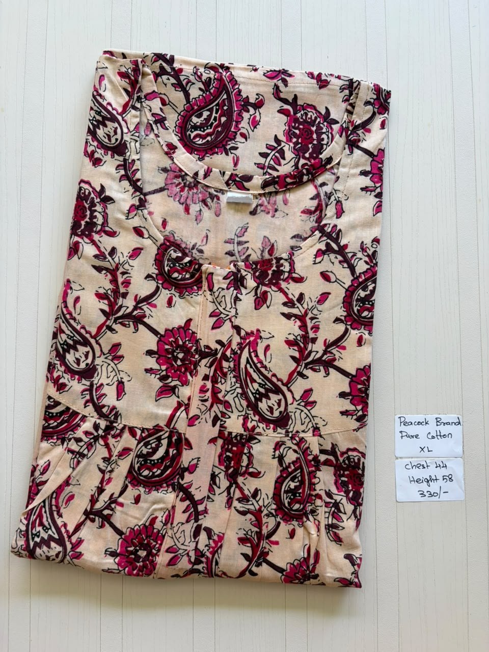 AASHP027 Peacock Pleats Zip Nighty HP BP