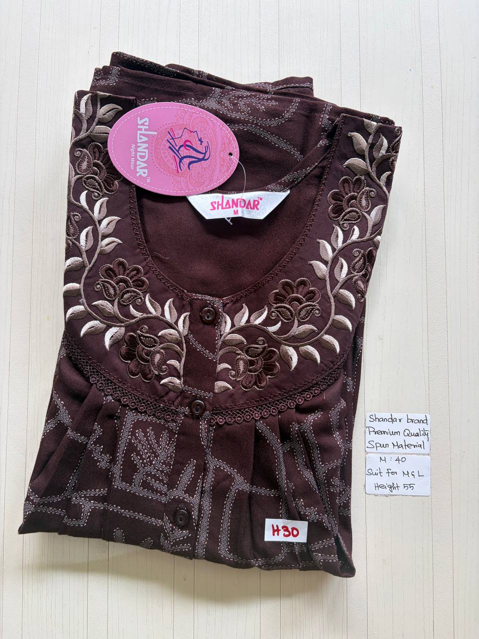ASS133 Shandar Spun nighty
