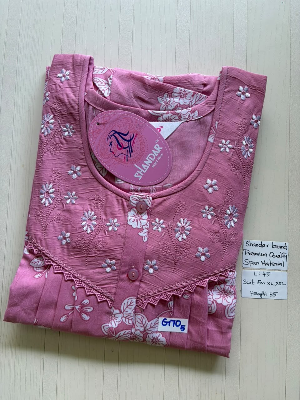 BS223 Shandar Spun nighty