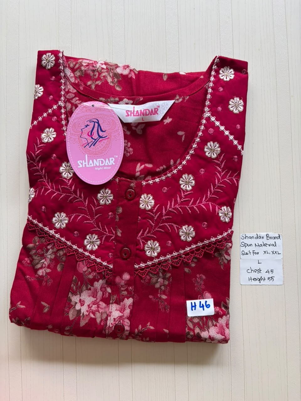 BSS 583 Shandar Spun nighty