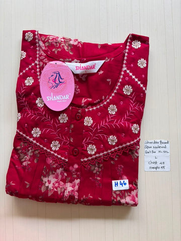 BSS 583 Shandar Spun nighty