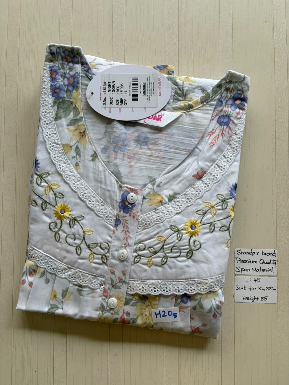 BS463 Shandar Spun nighty