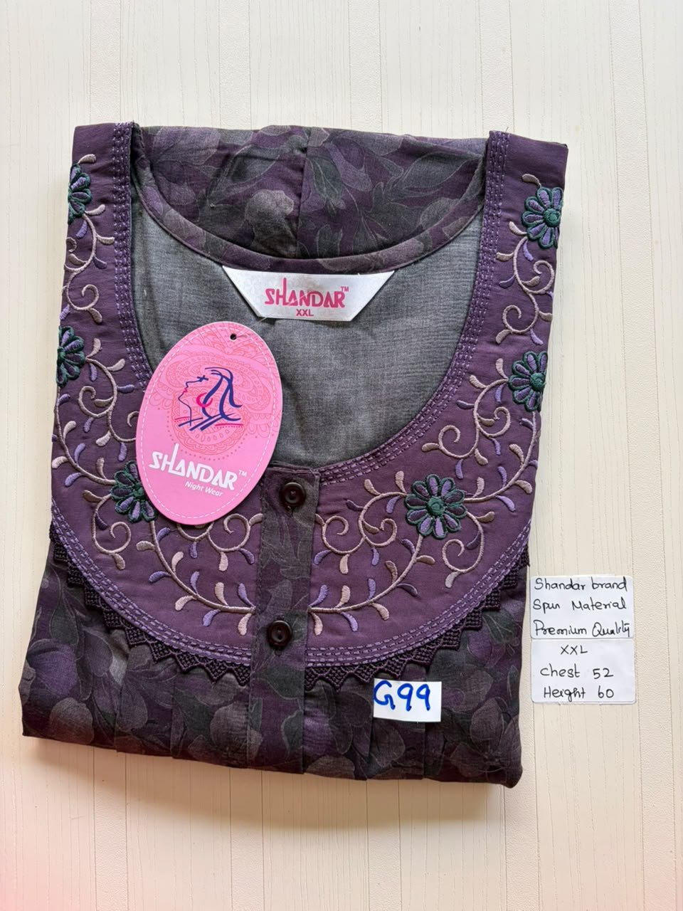 DSS 229 Height Shandar Spun nighty
