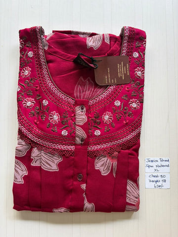 CJS 518 Height Jessica Pleats Spun Nighty 550