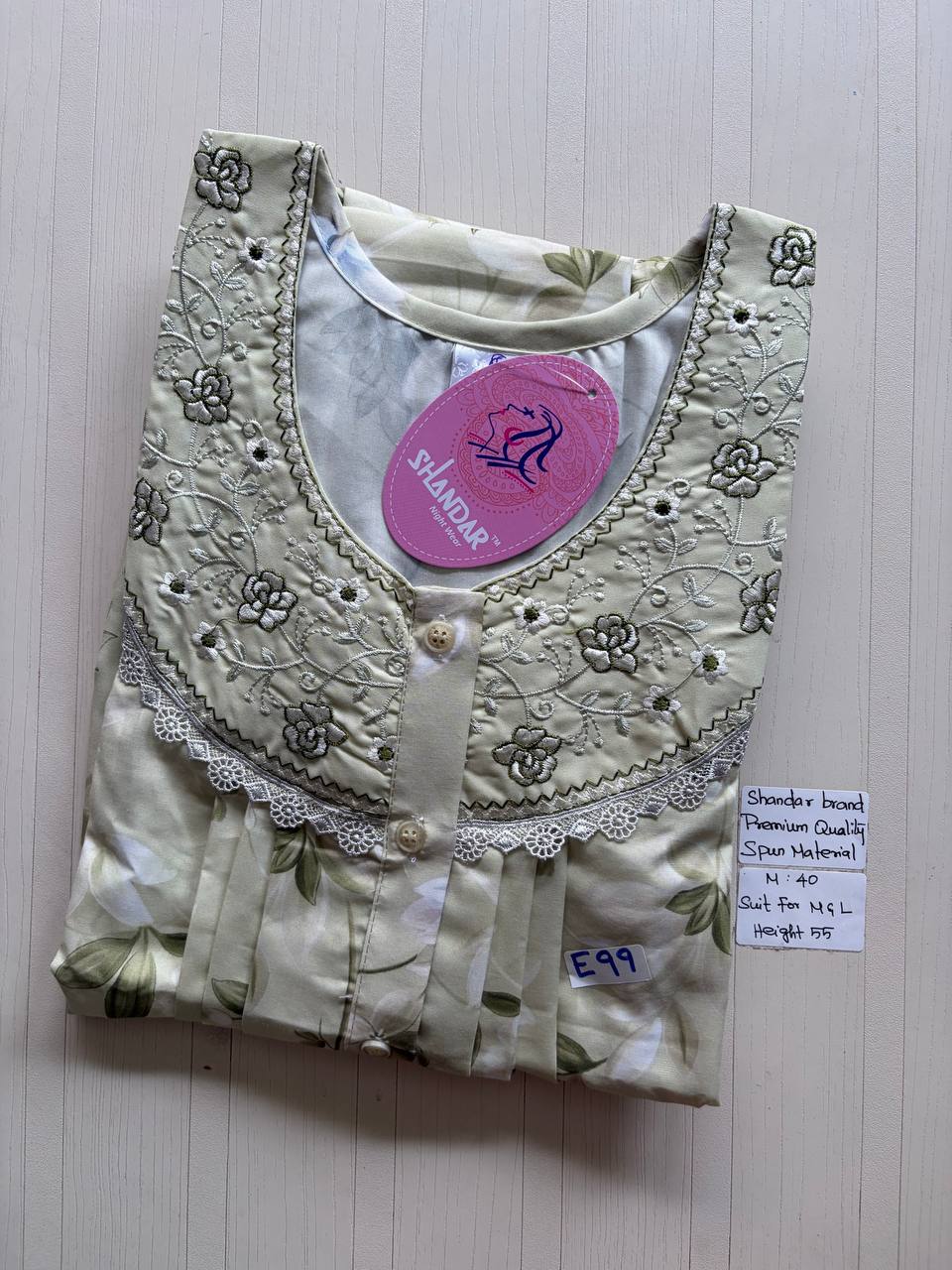 ASS166 Shandar Spun nighty