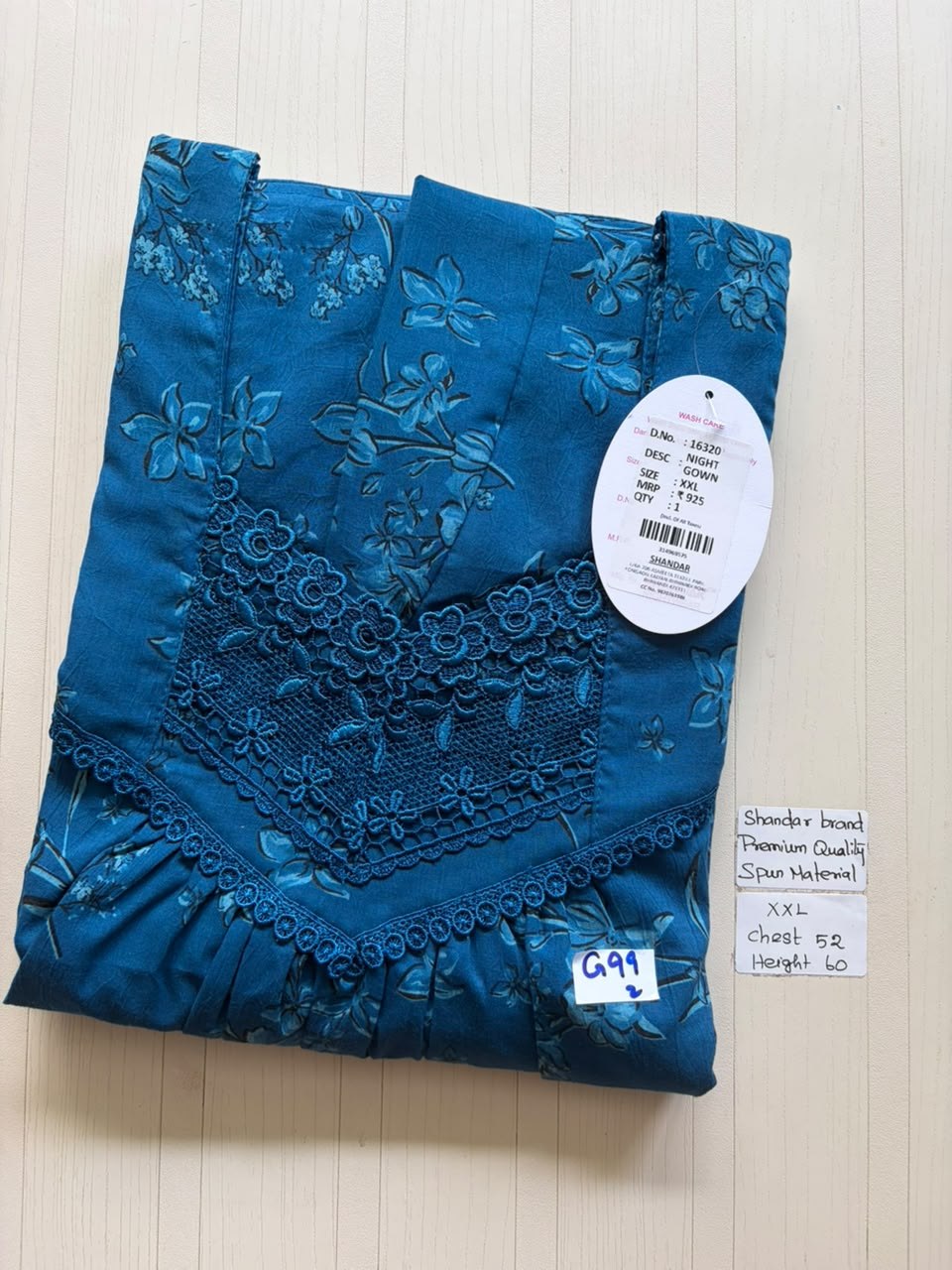 DSS095 Height Shandar Spun Nighty