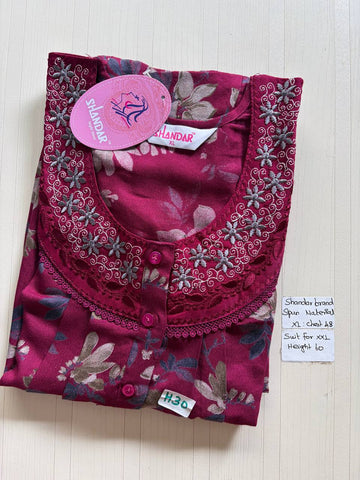 css 648 Shandar Spun nighty
