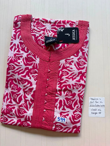 BJS 1056 Jessica VV AL Batik Nighty 550