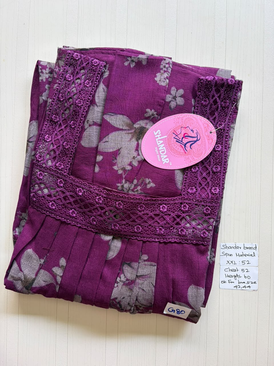 DSS 185 Height Shandar Spun nighty