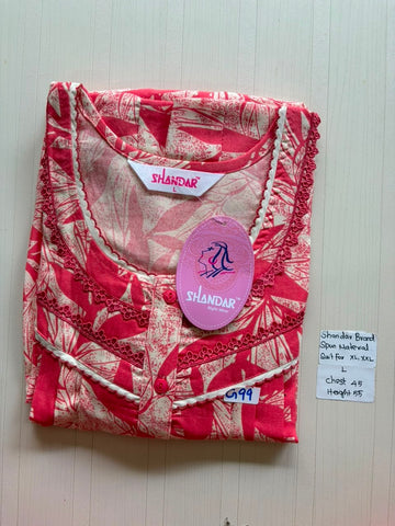BSS 548 Shandar Spun nighty