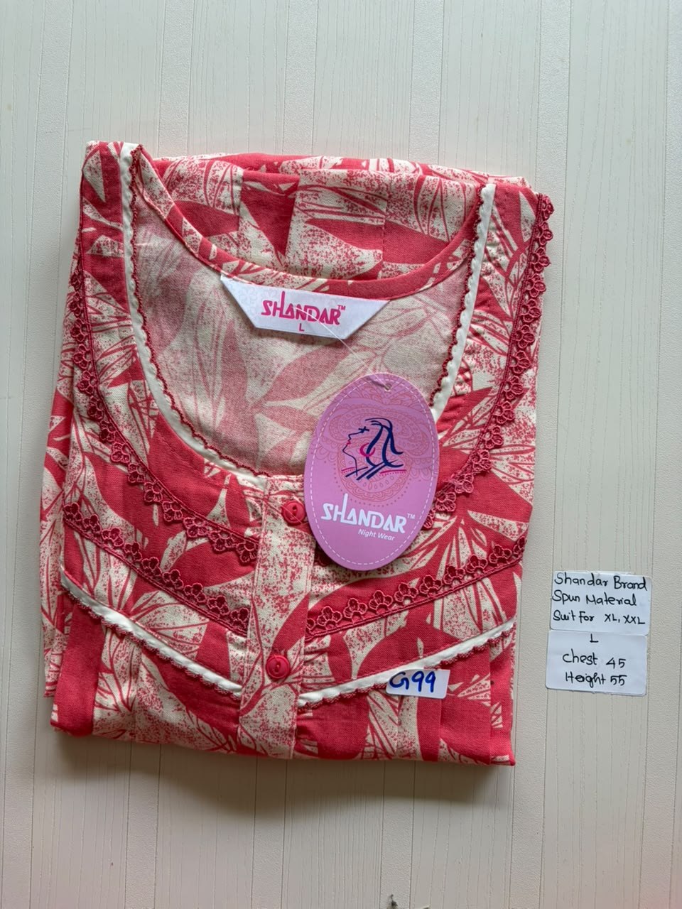 BSS 548 Shandar Spun nighty