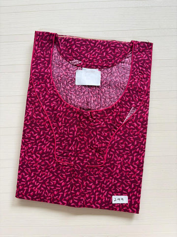 AASZ 154 Height Peacock Zip Nighty BP CPS