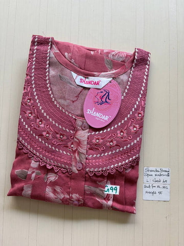 bss 420 Shandar Spun nighty