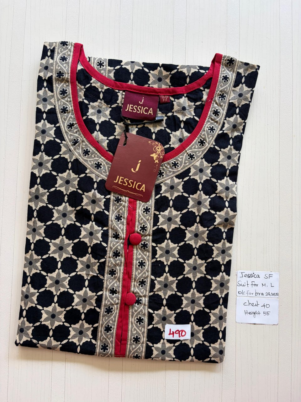 AJS 205 Jessica Slimfit VV AL JC Nighty 550