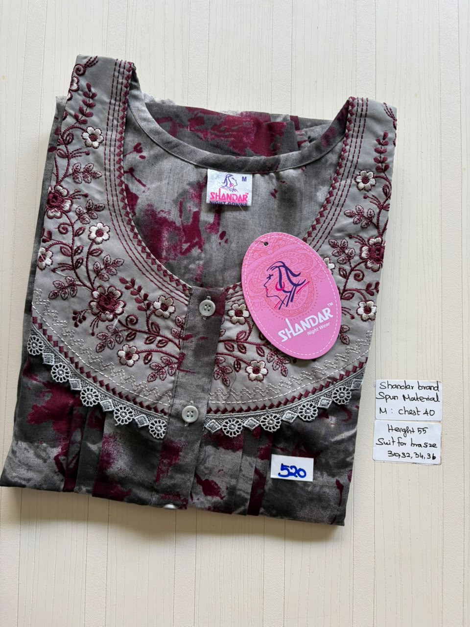 ASS 440 Shandar Spun nighty