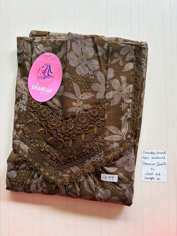 DSS 263 Height Shandar Spun nighty