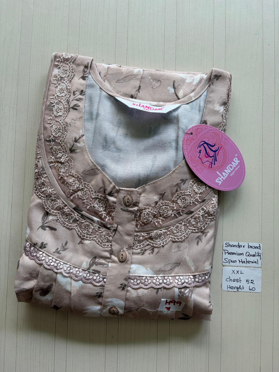 DSS 165 Height Shandar Spun nighty