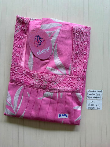 DSS195 Height Shandar Spun Nighty