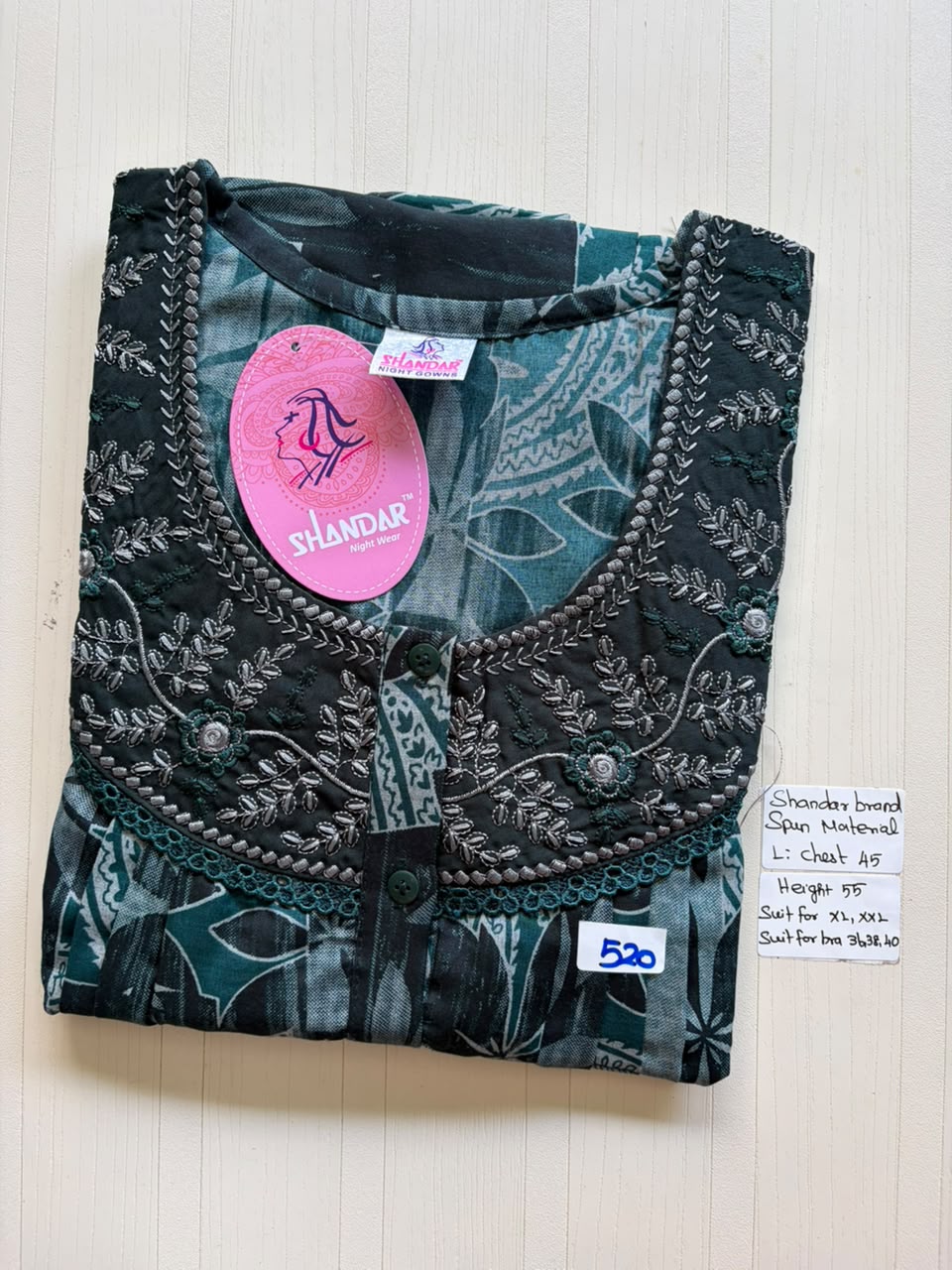 BSS 173 Shandar Spun nighty