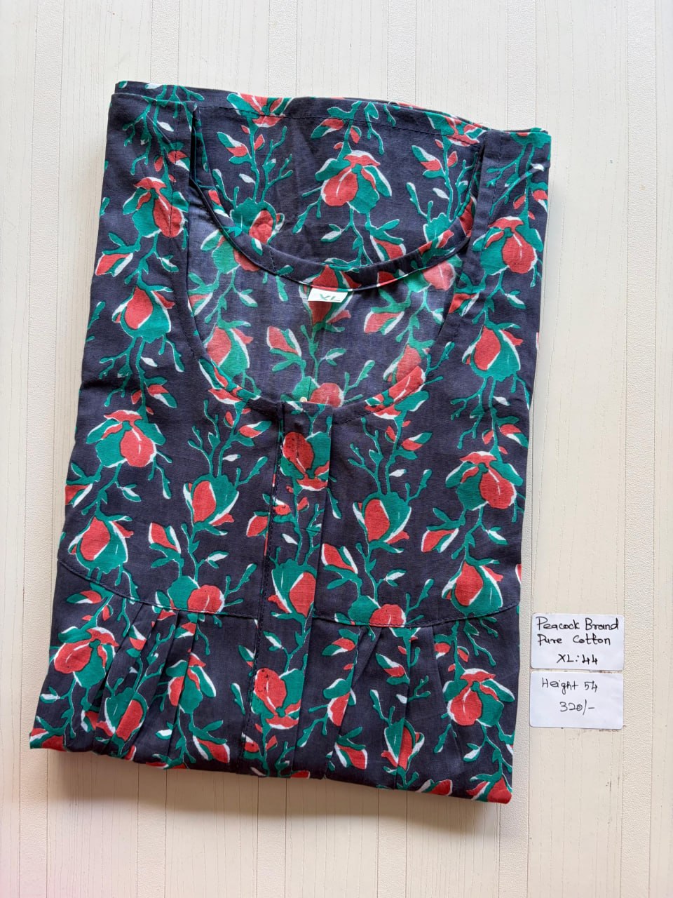 AASBP 266 Peacock Pleats Zip Nighty BP BPS