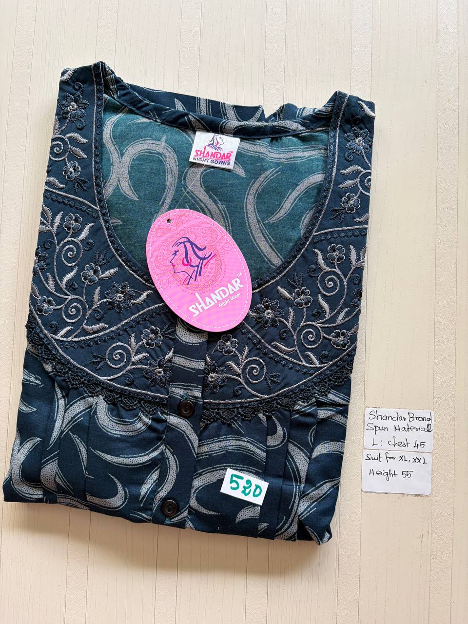 bss 406 Shandar Spun nighty