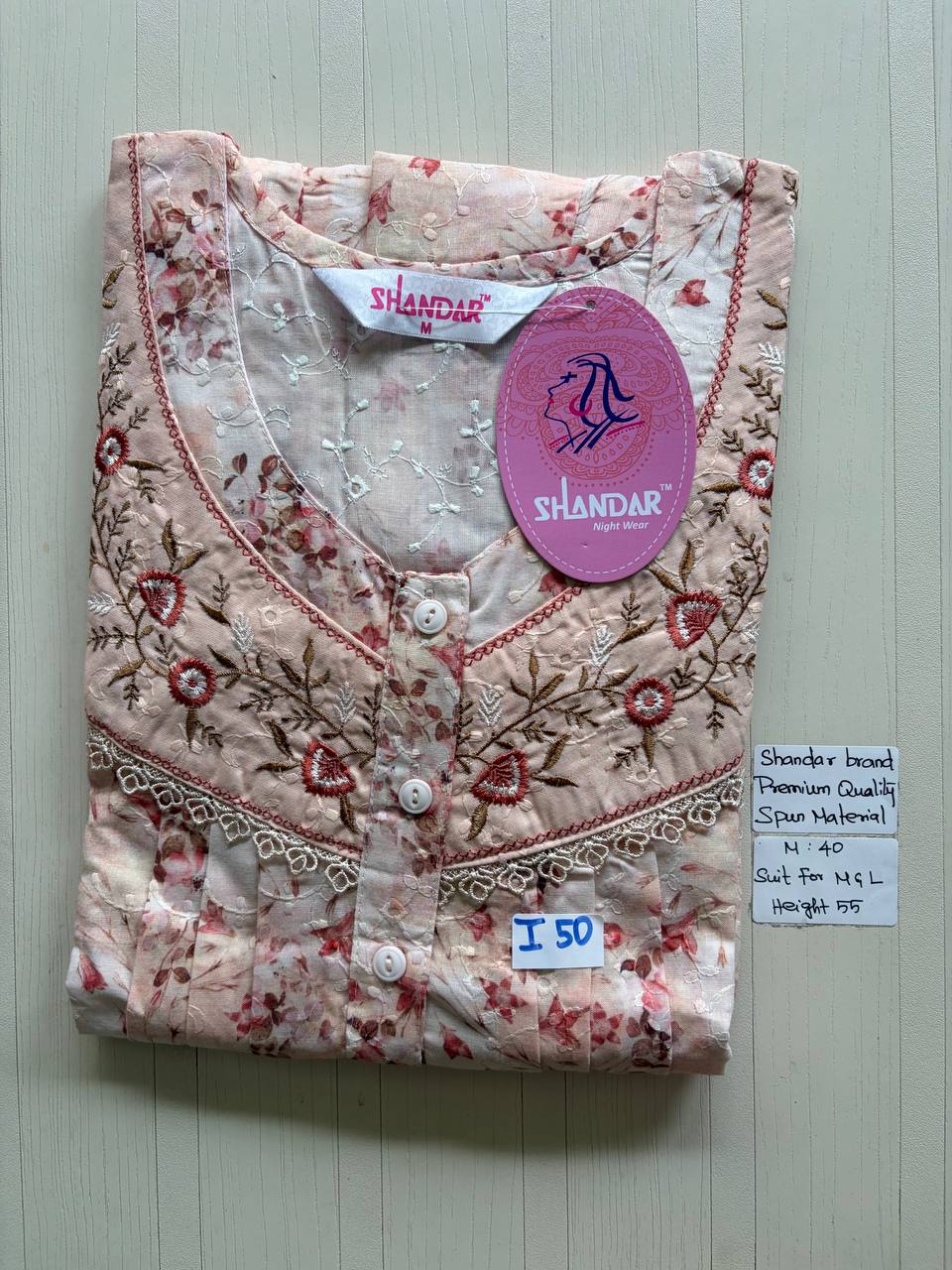 ASS173 Shandar Spun nighty