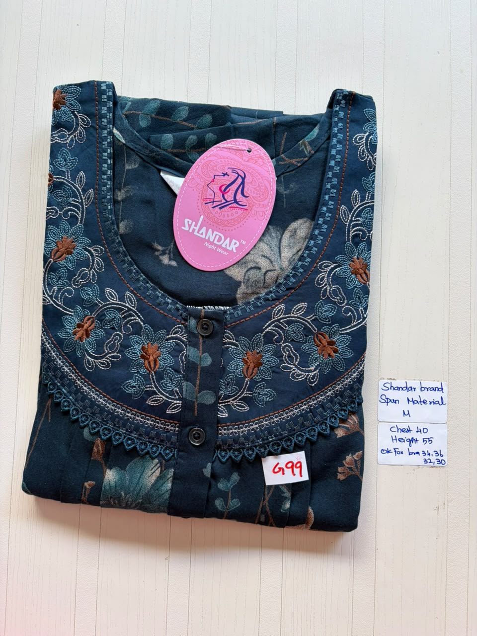 ASS 527 Shandar Spun nighty