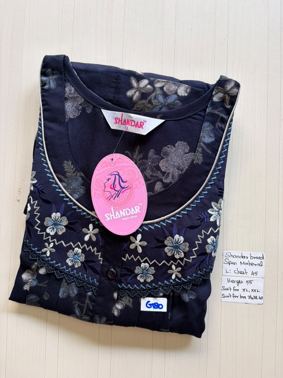 BSS 114 Shandar Spun nighty