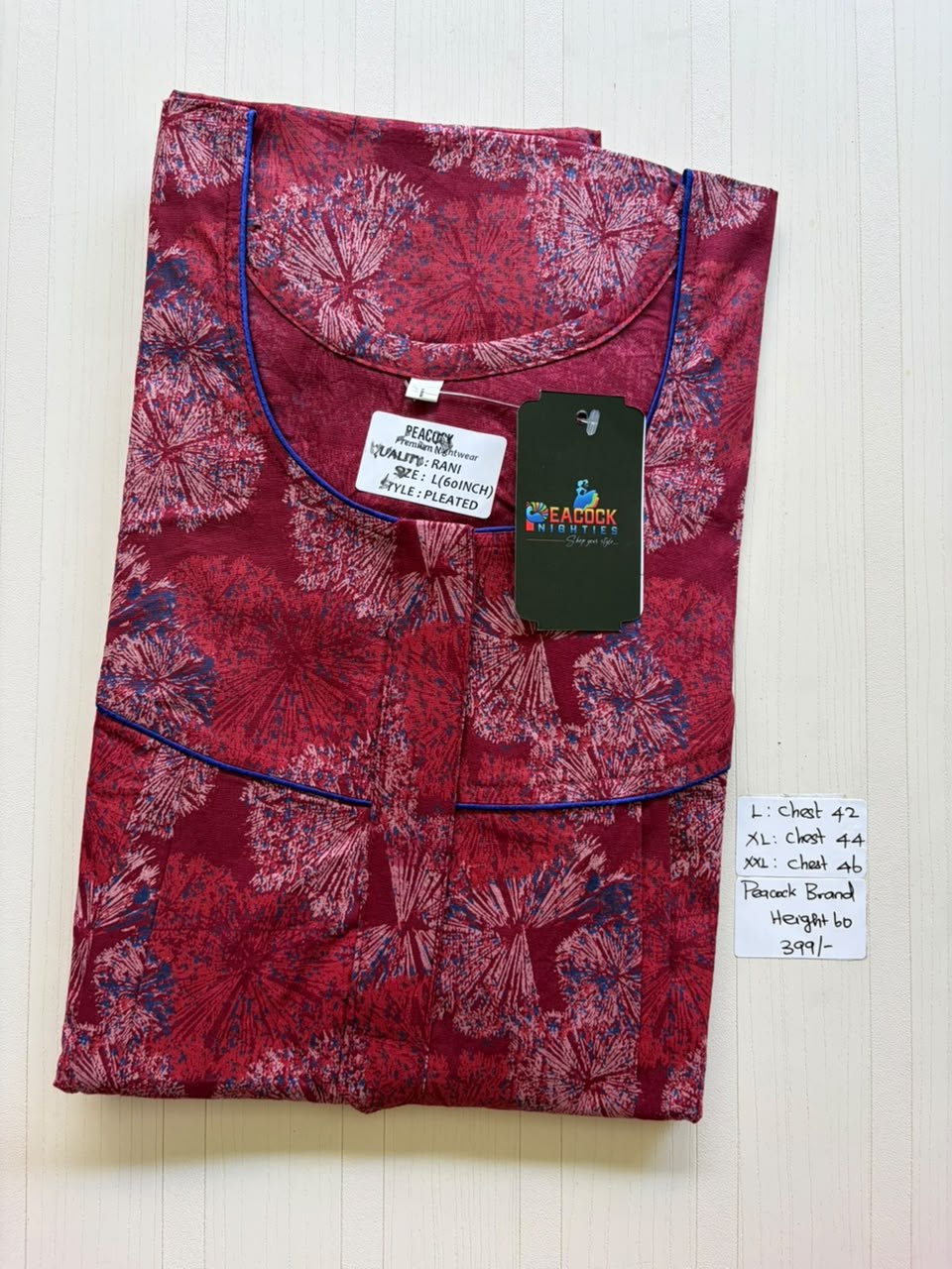AAS5118 Peacock pleats Zip premium quality BP HP DD LPS CPS DPS