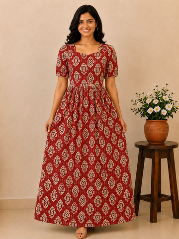 MFS 353 Peacock Height Maxi Frock YY1 YY2
