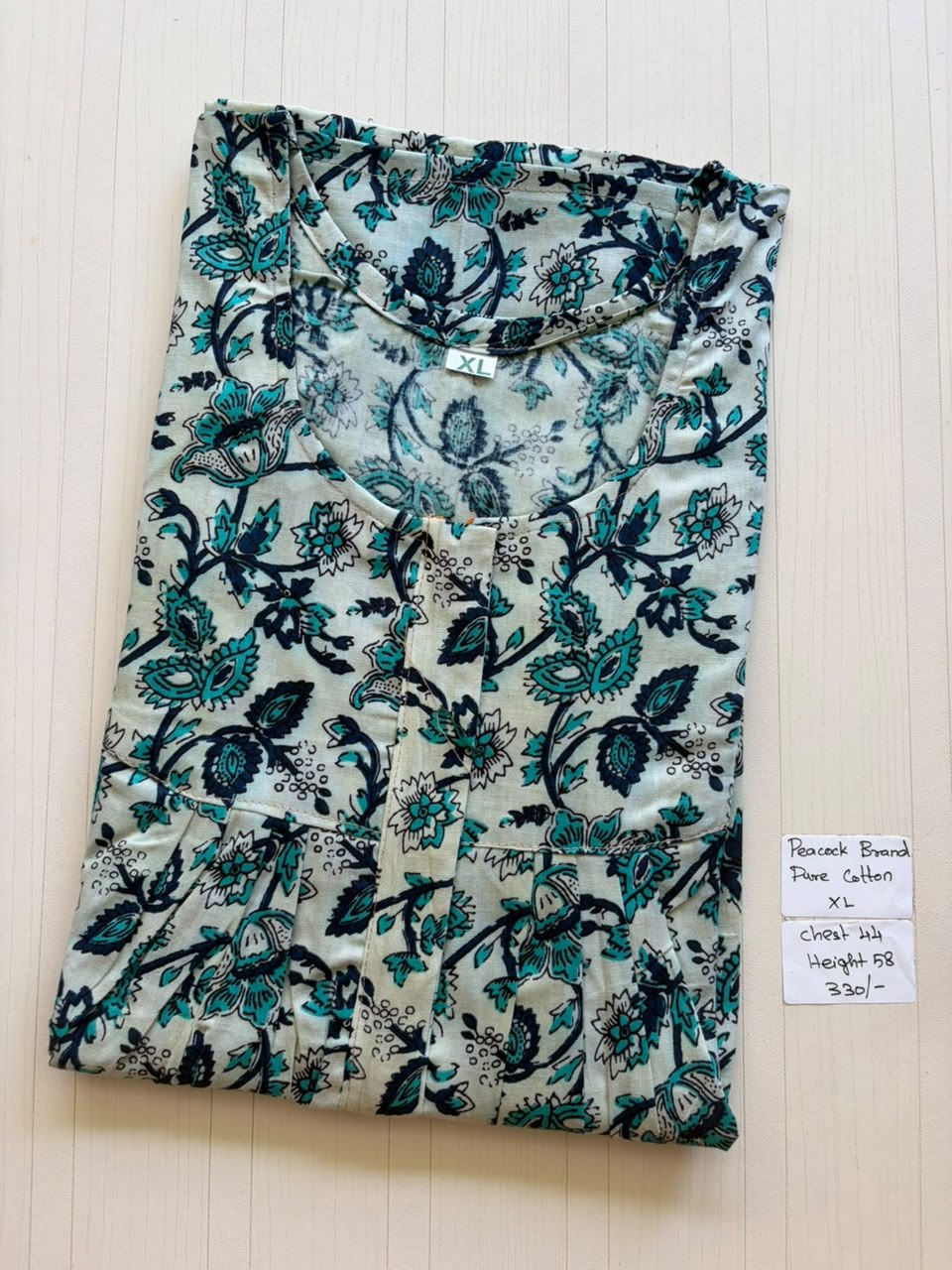 AASHP023 Peacock Pleats Zip Nighty HP BP